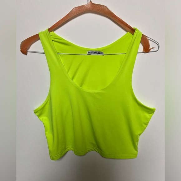 SANXIAWABA WOMEN’S SLEEVELESS CROP TOP. SIZE XL - Picture 1 of 5